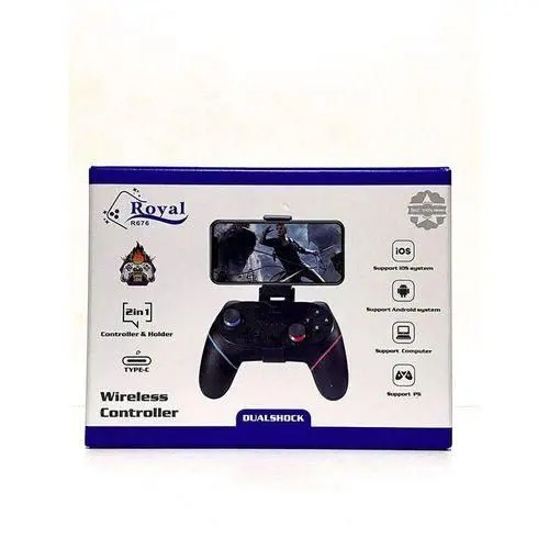 Royal Manette de Jeu sans fil dualshock avec Support Smartphones Bluetooth 4.0 — image 1