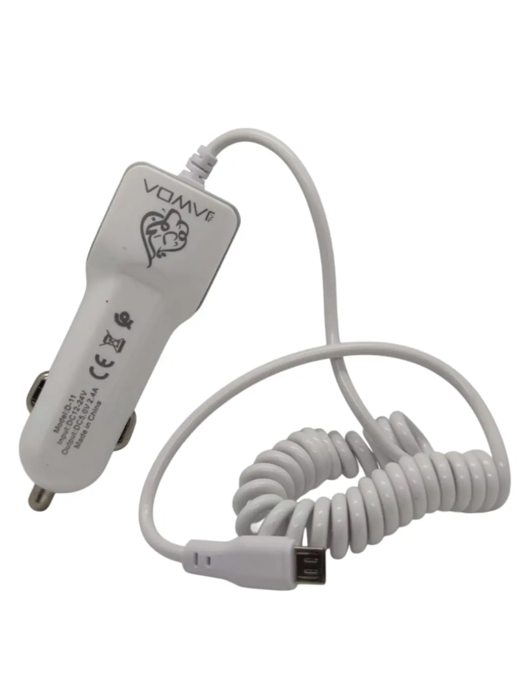 Chargeur alume segare voiture avec cable v8 micro integre jawda 2.4A — image 1